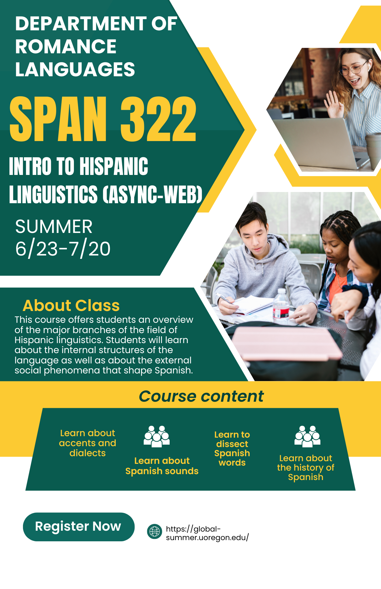 Sign up for SPAN 322!